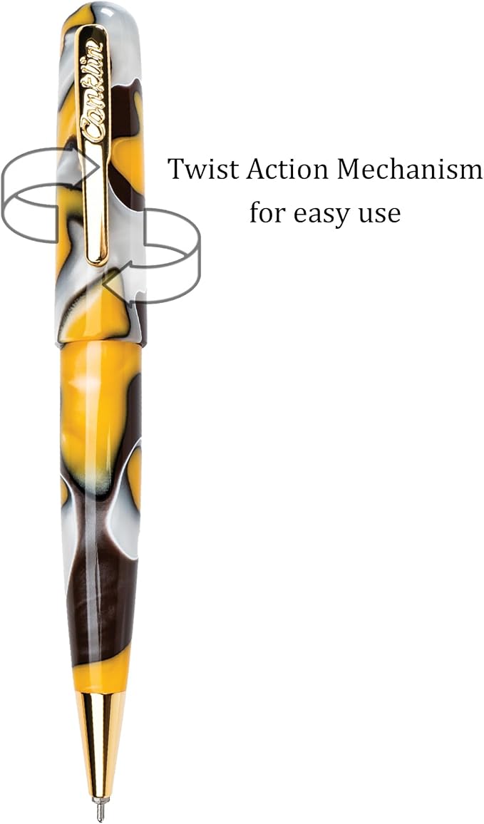 Conklin All American Gel Pen Yellowstone | Luxury Gel Pen with Refillable Ink | Smooth Writing, Premium Quality, Elegant Design