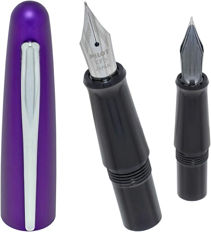Pilot Metropolitan Fountain Pen, Retro Pop Purple, 1.0mm Stub nib