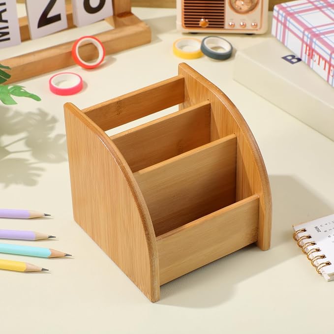 GALPADA Pen Holder Desk Organizer Desktop Storage Box for Pens Pencils Markers and Office Supplies 4.92 X 4.52 X 4.52 in Minimalist Design for Home Office and Classroom