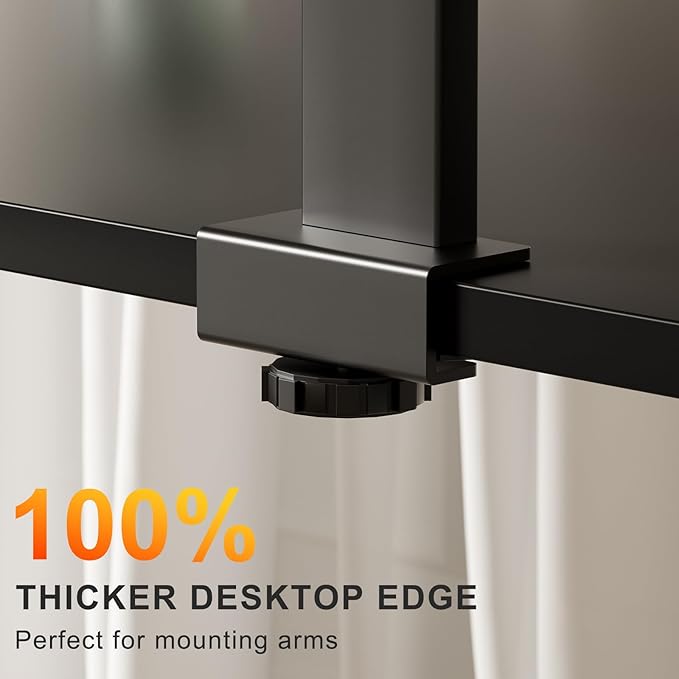 WALKINGDESK 40x24 Inches Whole Piece Electric Standing Desk, Seamless One Piece Height Adjustable Sit to Stand up Desk for Home Office, Ergonomic Computer Workstation, Black