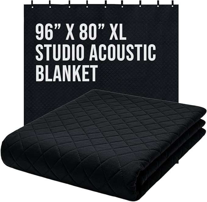 Boxer Tools Studio Grommeted Sound Dampening Blanket XL 96 in. x 80 in. Light Blocker, Sound Absorbing, Insulated Blanket