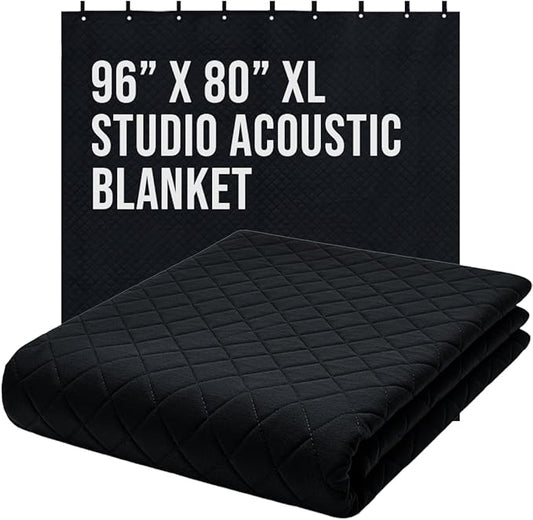 Boxer Tools Studio Grommeted Sound Dampening Blanket XL 96 in. x 80 in. Light Blocker, Sound Absorbing, Insulated Blanket