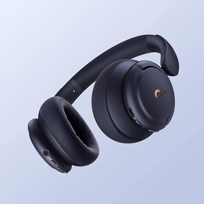 Soundcore by Anker Life Q30 Hybrid Active Noise Cancelling Headphones with Multiple Modes, Hi-Res Sound, Custom EQ via App, 40H Playtime, Comfortable Fit, Bluetooth Headphones(Renewed)
