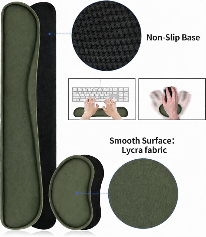 Bloss Leather Desk Pad Protector, Large Mouse Pad, Office Desk Mat, Non-Slip PU Leather Desk Blotter, Laptop Desk Pad, Waterproof Desk Writing Pad for Office and Home (Jungle Green, 31.5" x 15.7")