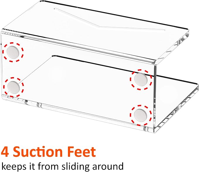 FUCDTEFC Acrylic Mail Holder, Clear Acrylic File Letter Organizer, Vertical Envelope Mail Holder for Desk, Lightweight Countertop Bill Holding Sorter Letter Invoice Stand for Home Office School | Vertical, Envelope, Lightweight, Countertop, Bill Holdin...