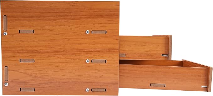 Wooden Computer Monitor Stand Riser Laptop Monitor Riser for PC Screen, iMac, Desktop Wooden Screen Monitor Stand Riser with 3 Drawers for Home Office Desk Organizer, Monitor Stand with Storage