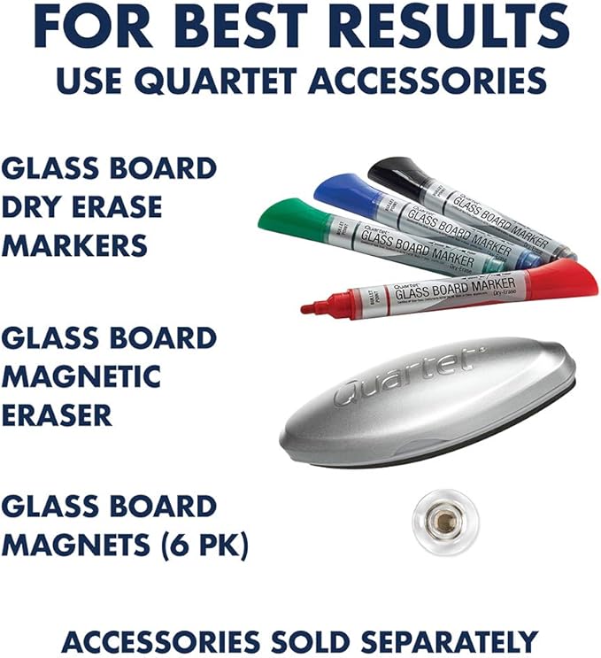 Quartet Easel, Magnetic, Glass Whiteboard, 4' x 3', Reversible, Portable, Flip Chart Holder, Infinity (ECM43G)