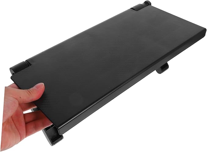 Happyyami Computer Monitor Shelf No-Drill Installation Multi-Functional Storage for Routers Remotes and More Space-Saving Tv Screen Top Organizer Stylish Design for Home Decor