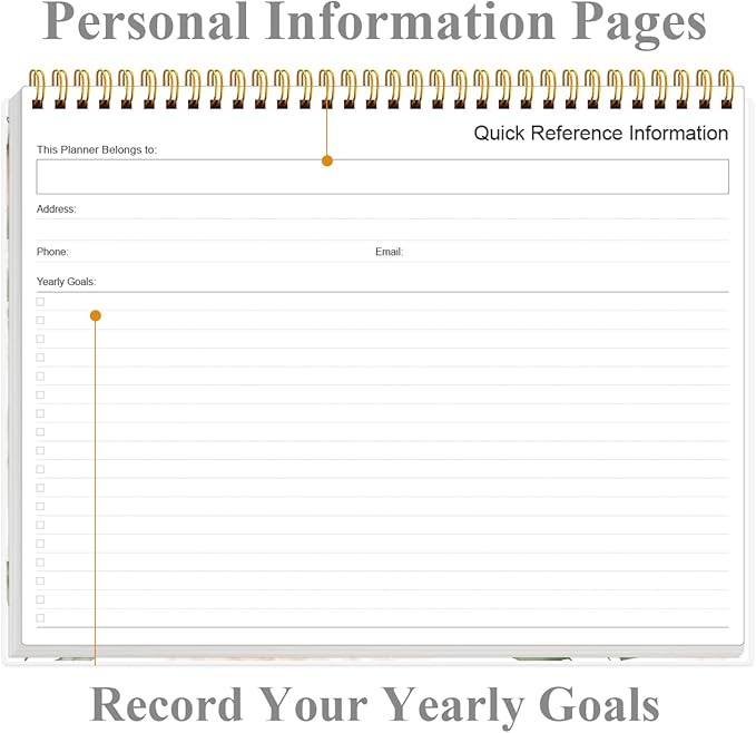 Weekly Productivity Planner - 8.5" x 11" Dashboard Desk Notepad Has 6 Focus Areas to List Tasks for Goals, Projects, Clients, Academic or Meal-Organize Your Daily Work Efficiently, 54 Weeks, Rose Leaf