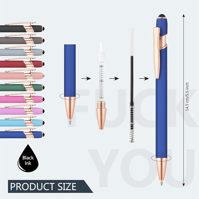 work sucks Ballpoint pen set - funny pens with sayings,Black Ink(work sucks pens)