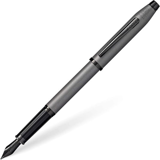 Cross Century II Gunmetal Gray Medium Nib Fountain Pen - Professional Pen for Everyday Use - Smooth Writing - Comfortable Grip - Black Ink - Durable Construction - Includes Gift Box