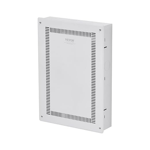 VEVOR Structured Media Enclosure, 20-Inch, Recessed in-Wall Media Box with Cover, Wall-Mount Cable Management Box Kit, Structured Wiring Multi-Media Cabinet, Cold-Rolled Steel, for TV Home Theater