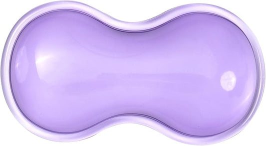 Clear Gel Mouse Wrist Rest, Purple Cute Mouse Wrist Rest, Comfort & Support for Typing and Gaming (Purple-Short)