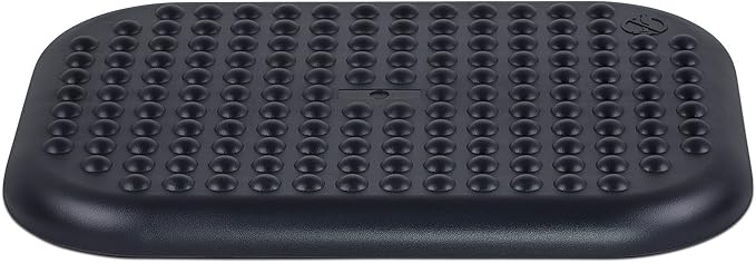 Mount-It Foot Rest Under Desk, 18 x 13 in Adjustable Ergonomic Footrest | 3 Tilt Angles Up to 30 Degrees, Non Slip Foot Stool at Work, Massage Surface, Durable Plastic, Home or Office, Black