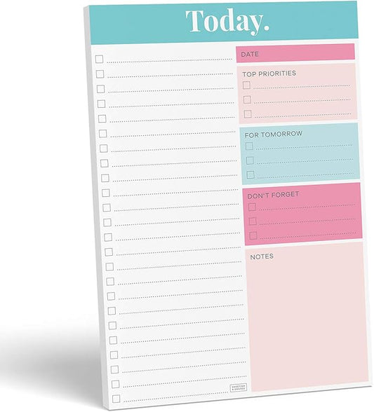 Sweetzer & Orange Daily Planner 2026, Undated Planner To Do List Notepad. 7x10” Day Schedule Logbook. Checklist Productivity Organizer, Work Notebook, Academic Journal, Daily To-Do List Logbook