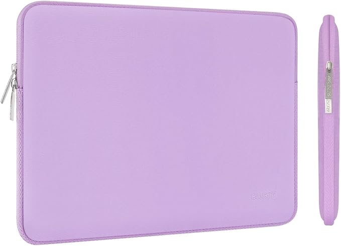 MOSISO Laptop Case 15 inch, 15 inch Laptop Sleeve Bag Compatible with MacBook Air M5 A3448 M4 A3241 M3 A3114 M2 A2941 2026-2023, Dell XPS, Neoprene Computer Sleeve Bag with Small Case, Purple