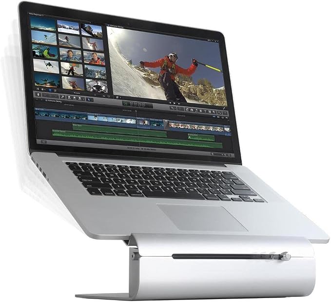 Rain Design iLevel2 Adjustable Height Laptop Stand (Patented) (Silver)