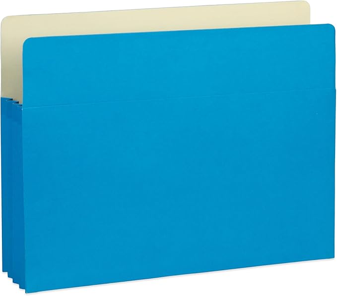 Blue Summit 10 Expanding File Pockets, Accordion File Folders Letter Size, 3.5” Expandable Pockets, Assorted Colors (Pack of 2)