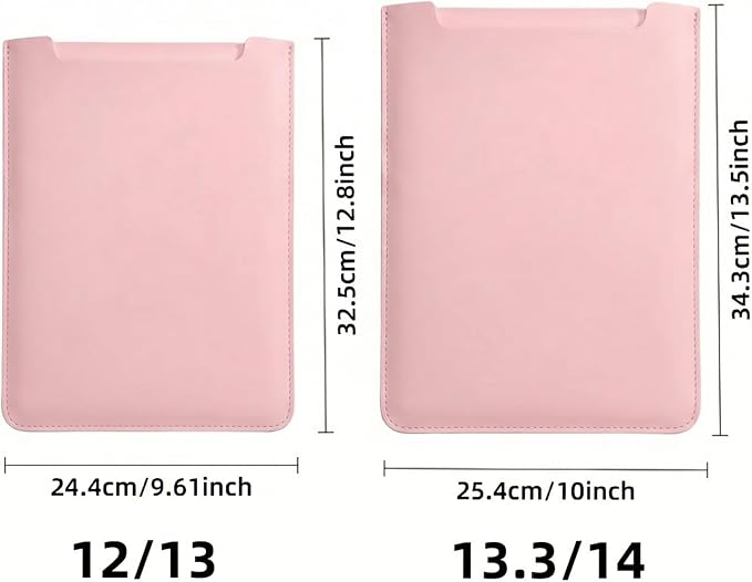 13 inch Laptop Sleeve Case Compatible with MacBook Air 13 M3 M2 M1 / MacBook Pro 13Inch, MacBook Neo, Surface Pro 12-3,iPad Pro/Air 13 Dell HP ASUS (Pink)