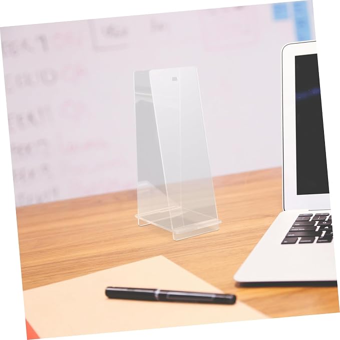 Transparent Acrylic Desk Calendar Stand Flip Calendar Holder Rack Stylish Compact Tabletop Calendar Display for Home Office Decor