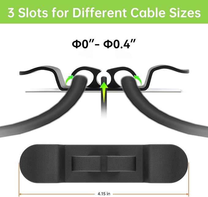 Daisyhome 6PCS Cord Organizer for Appliances, Upgraded Appliance Cord Wrap | Cord Holder Stick on Pressure Cooker, Coffee Maker, Air Fryer and Blender