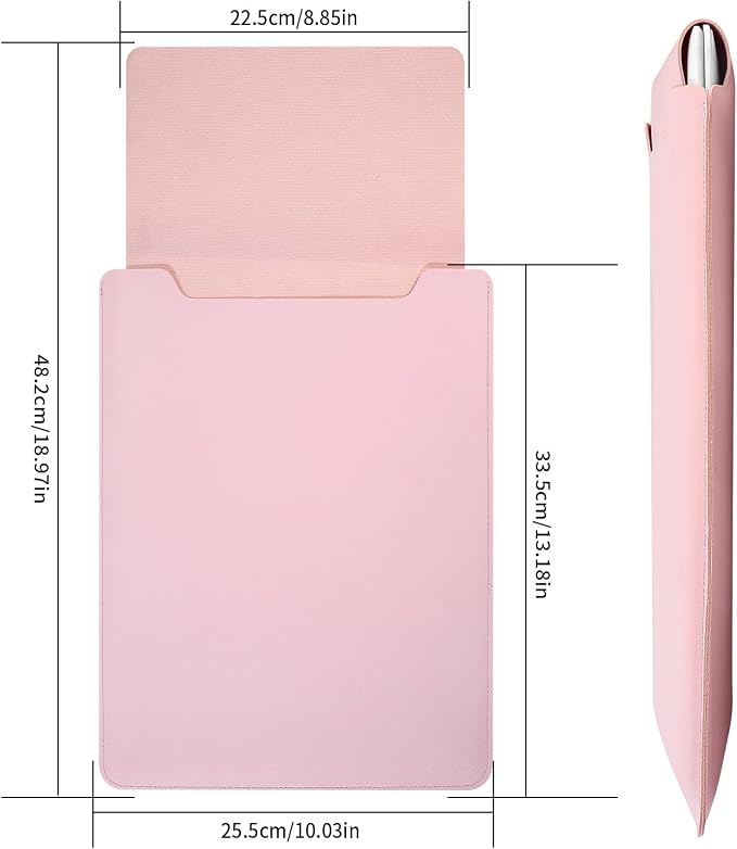 13.3-14 Inch Laptop Sleeve - Thin & Padded Case Compatible with 14" (2022), 13.3" (2015) Models | Portable Pink Protective Sleeve (Pink, 13.3-14 Inch)