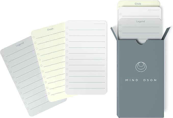 Daily Planner To Do List Notepad - Checklist & Goal Cards for ADHD Focus - Planner Cards Only