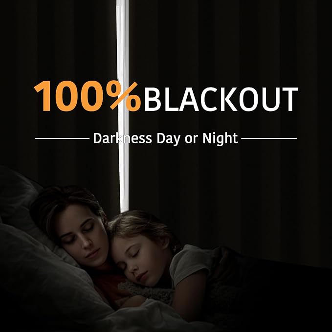 RYB HOME 100% Blackout Room Divider Curtains for Sliding Glass Door, Extra Wide Thermal Insulated Privacy Curtains for Bedroom/Patio Door/Living Room/Open Closet, Beige, W100 x L84, 1 Panel