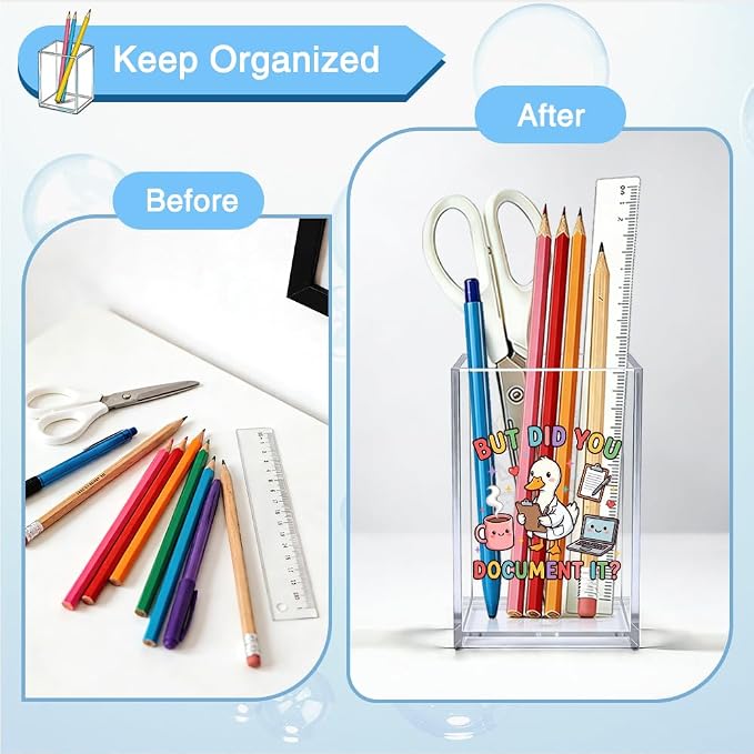 But Did You Document It Acrylic Pencil Holder, Cute Goose Nurse