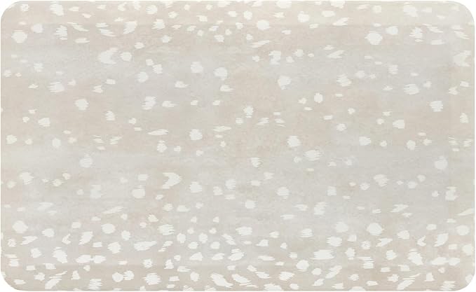 House of Noa Nama Standing Mat – Anti-Fatigue Kitchen Mats for Floor, Cushioned & Non-Slip Kitchen Comfort Mat for Standing, Thick Foam Anti-Fatigue Mat for Kitchen & Workspaces, Fawn Shea 22" x 36"