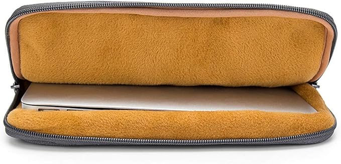 Kinmac 360° Protective Vertical Laptop Sleeve Case Cover Bag with Pocket for MacBook Air 13 inch,iPad Pro 13" and 12.5-13.3 inch HP Lenovo Dell ASUS Acer Laptop (Grey)