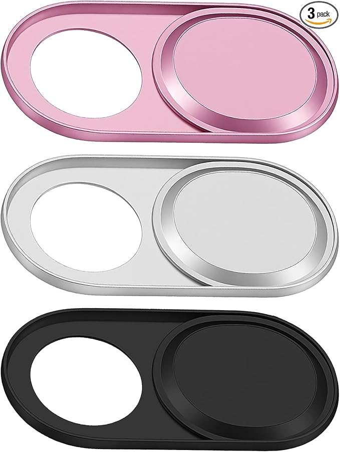 3 Pcs Laptop Camera Cover Slide, Ultra-Thin Metal Camera Cover, Webcam Covers Slide, Protect Your Privacy Security, Cameras Covers for Desktop Tablet Pad