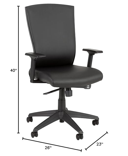 Norwood Commercial Furniture Contemporary Premium High Back Fully-Adjustable Executive Office Desk Task Chair for Home, Office, Classroom - Black (NOR-IAH3060BLK-SO)
