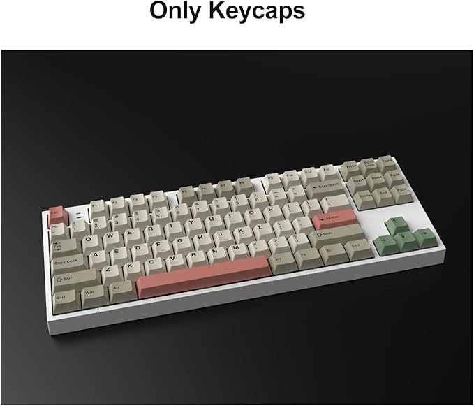 Fogruaden PBT Keycaps Set, Cherry Profile Custom Keycap for Mechanical Keyboard Keycaps(9009)
