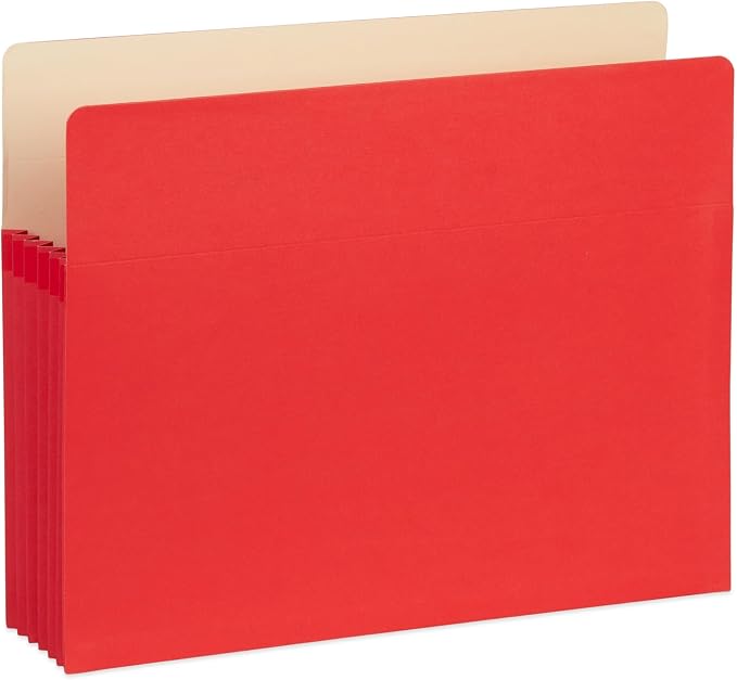 Blue Summit 10 Expanding File Pockets, Accordion File Folders Letter Size, 5.25” Expandable Pockets, Assorted Colors (Pack of 2)