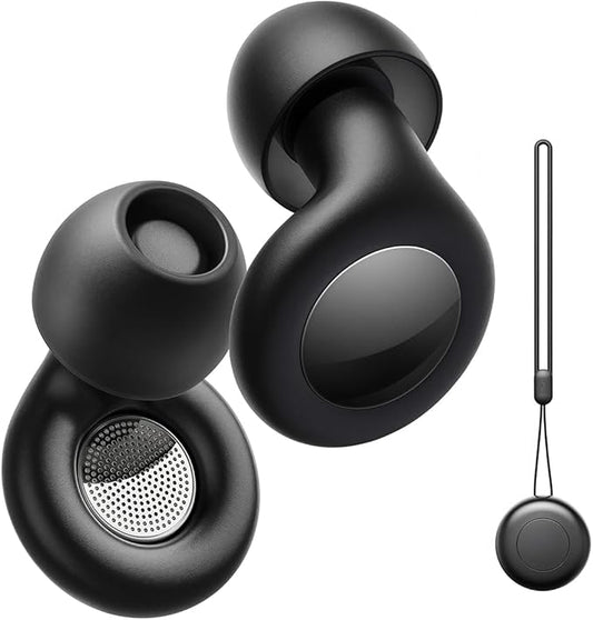 Ear Plugs for Sleeping Noise Cancelling,Mini&Ultra Comfy 30dB Noise Reduction Earplugs for Sleep,Travel,Work,Study,Deep Focus,Hearing Protection,8 Reusable Silicone Eartips&Portable Case,Black