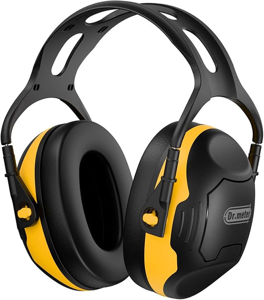 Noise Reduction Ear Muffs, Ear Protection Noise Cancelling Headphones for Adults, Kids Autism Sensory, NRR28dB Hearing Protection Earmuffs for Shooting Gun Range, Mowing, Concerts Orange