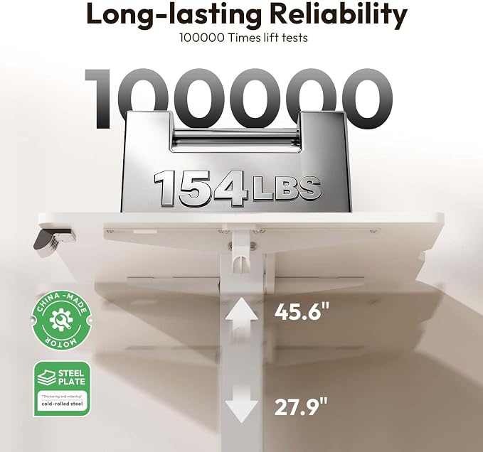 Large Electric Standing Desk,55x28 Inches Adjustable Height Stand up Desk, Sit Stand Home Office Desk, 3 Preset Heights,Equipped with Hooks,Ergonomic Computer Desk Workstation，White