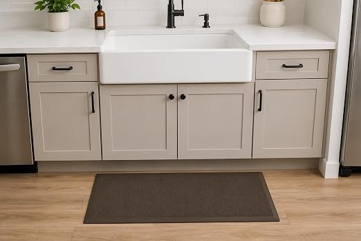 Guardian 24183001CH Soft Step Anti-Fatigue Floor Mat, Vinyl, 18"x30", Choclate Taupe, Reduces Fatigue and discomfort, Can be Easily Cut to fit Any Space
