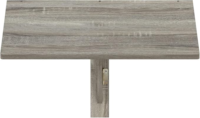 Furinno Hermite Wall Mounting Folding Table, French Oak