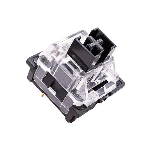 32 Pieces OUTEMU Black Switches for Mechanical Keyboard, Linear 3 pins DIY Replaceable for Mechanical Keyboard Switch Puller Included.