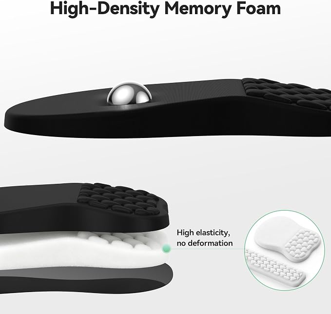 TECKNET Ergonomic Mouse Pad with Wrist Rest,Keyboard Pad and Mousepad with Wrist Support,Massage Design Effectively Relieves Carpal Tunnel Syndrome Suitable for Computers and Laptops