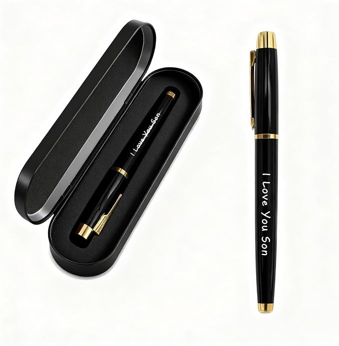 TANWIH Gifts for Son - I Love You Son Pen Gift Set with Pen Case - Sons Birthday Graduation Gifts from Mom Dad