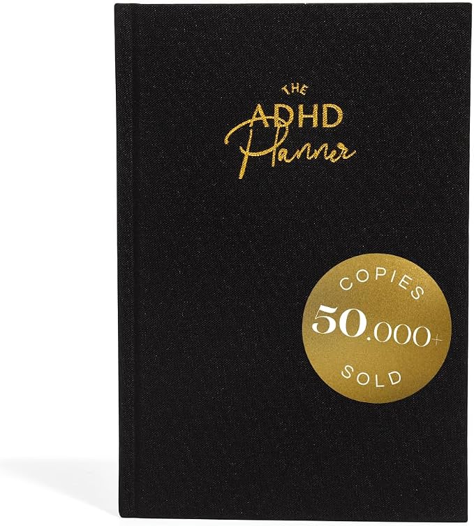 The ADHD Planner for Adults - Undated Daily & Weekly ADHD Journal for Disorganized People, 90 Days - Habit Tracker, Record Emotions & Mood - Academic Goals - Structure & Focus for Adults Brains