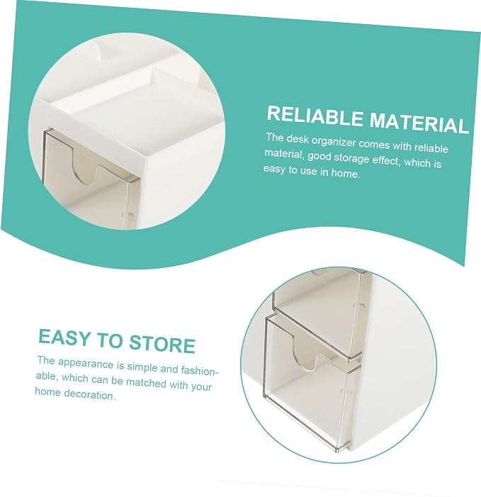 Lurrose Modern Desk Organizer Office Supplies for Women Desk Drawer Organizer Bins for Home Office