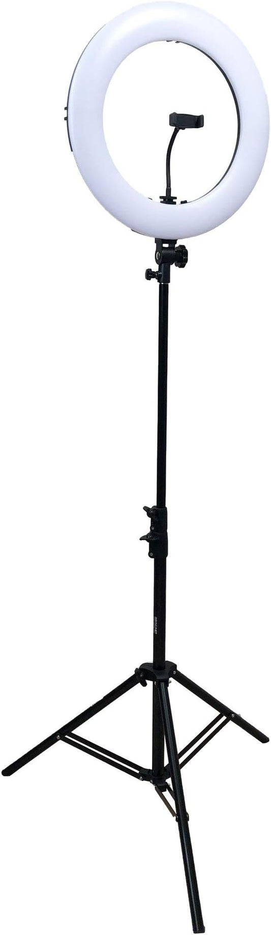 Dracast Halo Plus Series LED180 | 18" Dimmable LED Video Ring Light Kit with Phone Holder and Light Stand | Bi-Color 3200K-5600K | Remote Control | Zoom Video Conference Lighting, YouTube, Live Stream
