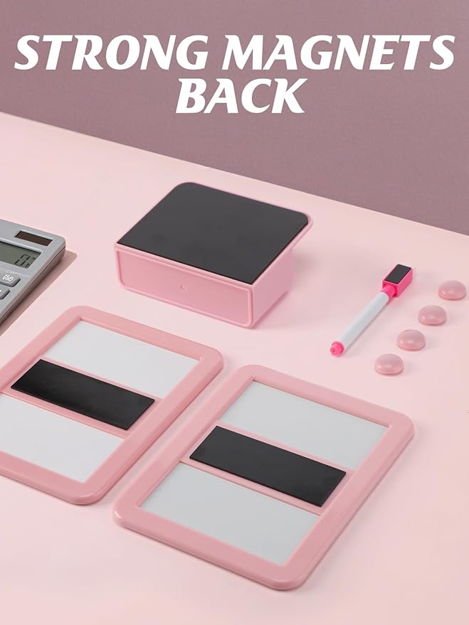 Locker Accessories Kit - 9 Pcs Light Pink Locker Organizer Stuff for Girls, Back to School Supplies Include Locker Rug Magnetic Whiteboard Mirror Dry Erase Marker Holder and More Decor Essentials