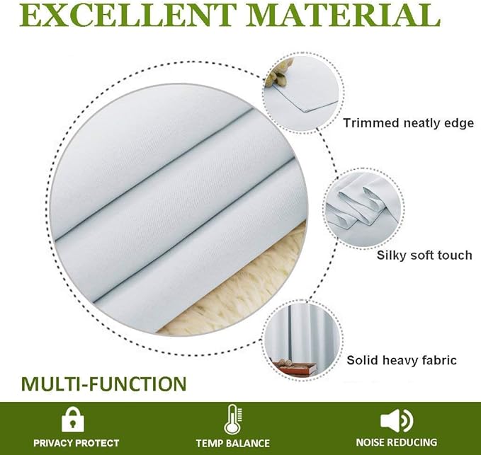 NICETOWN Patio Door Curtain Vertical Blinds, Reduce Sunlight Grommet Top Room Divider Curtain Panel Screen Partitions for Furniture Protecting (Cloud Grey, 70 inches Wide x 84 inches Long)