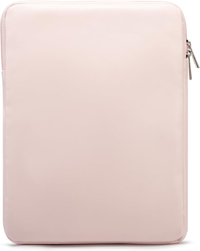 Kinmac 360° Protective Vertical Laptop Sleeve Case Cover Bag (Pink Floweret PU, 12.5 inch-13.3 inch)