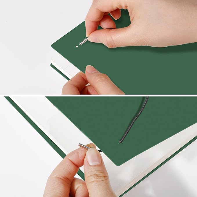 AHGXG Graph Paper Notebook - Spiral Notebook 8.5" x 11", A4 Large Graph Notebook, 100 gsm Thick Grid Paper, Waterproof Plastic Cover Journals for School Writing Engineering Math, Green